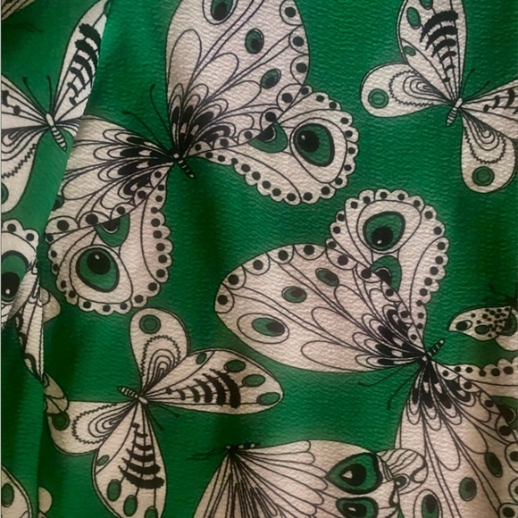 Emerald Green Butterfly Wide-Leg Jumpsuit - Picture 7 of 8